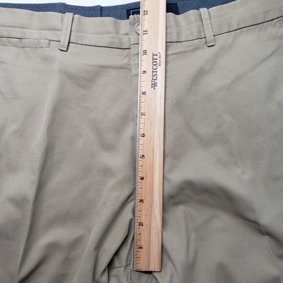 GAP Chino Khaki Pants 36x27 Mens Brown Straight Leg Relaxed Flat Front Cotton - Picture 7 of 16